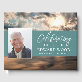 Beerdigung Gästebuch mit Top-Foto