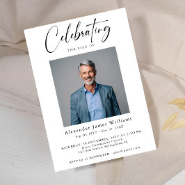 Beerdigung Gedenkfeier Foto Feier des Lebens Einladung