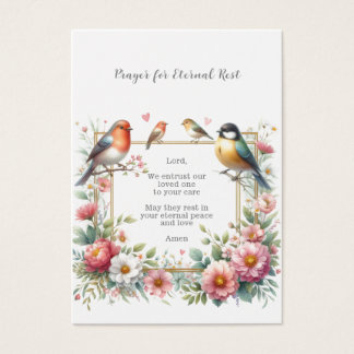 Beerdigung / Gedenkkarte für das Gebet der Ewigen 