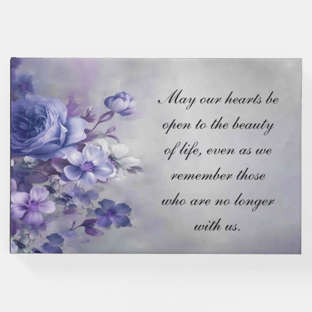 Beerdigung Guestbook Gedenkstätte Blumenzettel Gästebuch (Vorderseite)