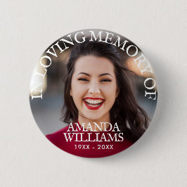 Beerdigung im Foto der Erinnerung Button