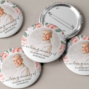 Beerdigung im Foto Wasserfarben Button