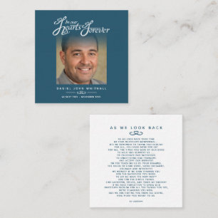 Beerdigung in unseren Herzen Als wir zurückblicken Mitteilungskarte