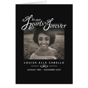 Beerdigung in unseren Herzen für immer schwarze Ge