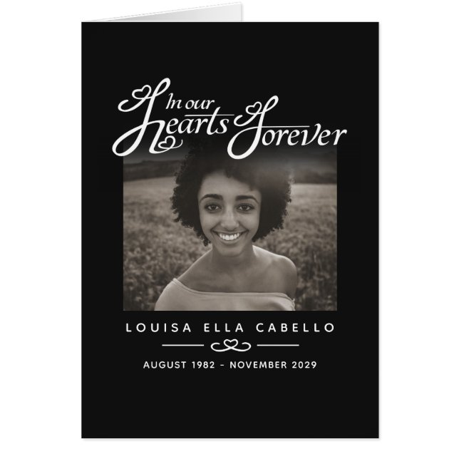 Beerdigung in unseren Herzen für immer schwarze Ge (Vorne)