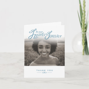 Beerdigung in unseren Herzen weiß danke Ihnen Kart