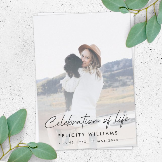 Beerdigung | Informelle Feier des Lebens Einladung (Von Creator hochgeladen)