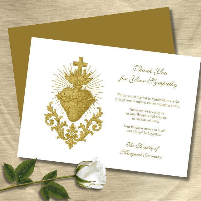 Beerdigung katholische Gedenkstätte Jesus Beileid Dankeskarte (Von Creator hochgeladen)