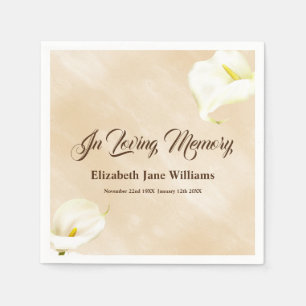 Beerdigung Lily Napkins Serviette