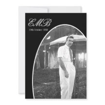 Beerdigung Memorial Einfaches Schwarz-weißes Foto