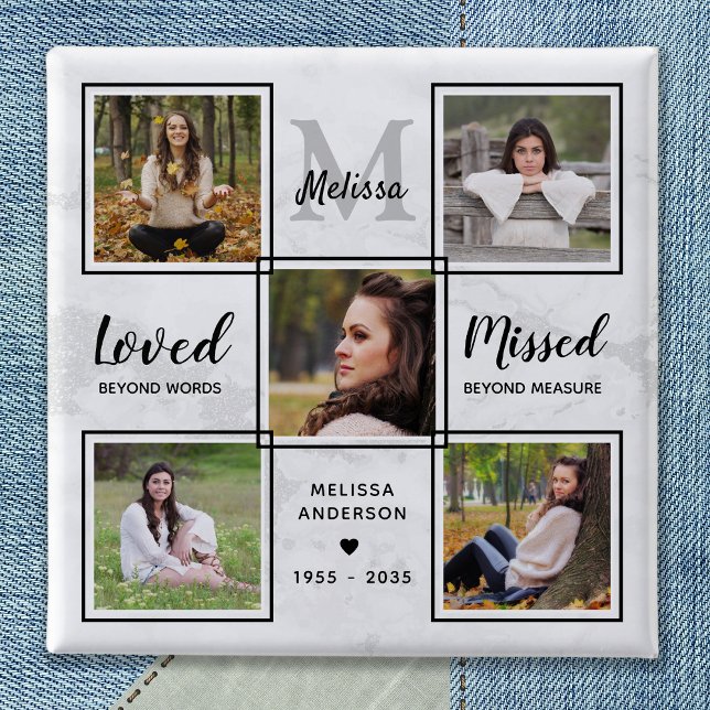 Beerdigung Memorial Keepake Einzigartiges Foto Col Button (Von Creator hochgeladen)