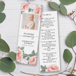 Beerdigung Memorial Pink White Floral Mini Lesezei