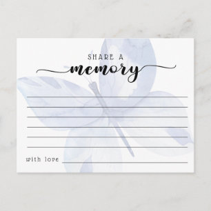 Beerdigung mit einer Memory Condolences Card teile Postkarte