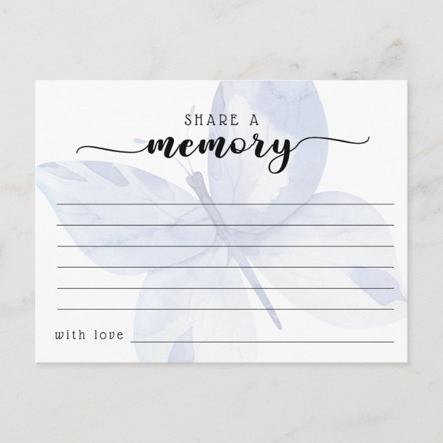 Beerdigung mit einer Memory Condolences Card teile Postkarte (Vorderseite)