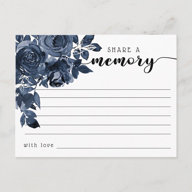 Beerdigung mit einer Memory Condolences Card teile Postkarte (Vorderseite)