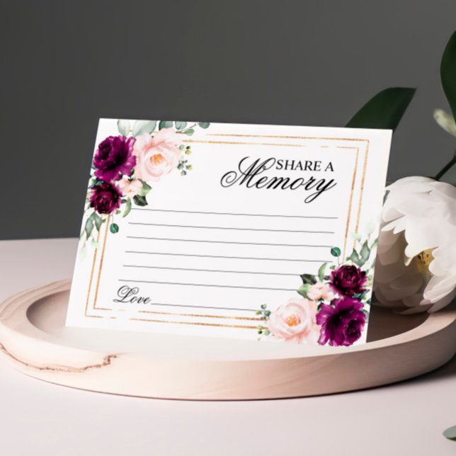 Beerdigung mit lila Rose und Blush- gemeinsam mit  RSVP Karte (Von Creator hochgeladen)