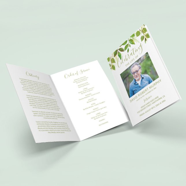 Beerdigung | Moderner Dienstorden Programm (Von Creator hochgeladen)