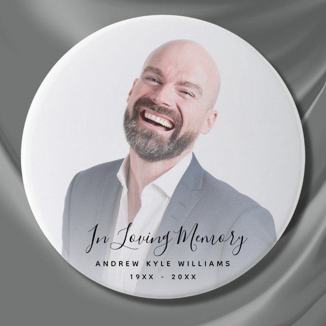 Beerdigung Personalisierter Gedenkfeier für kunden Button (Photo Memorial Buttons)