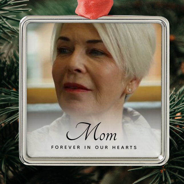 Beerdigung Personalisierter Gedenkfeier für kunden Ornament Aus Metall (Photo Memorial Ornament)