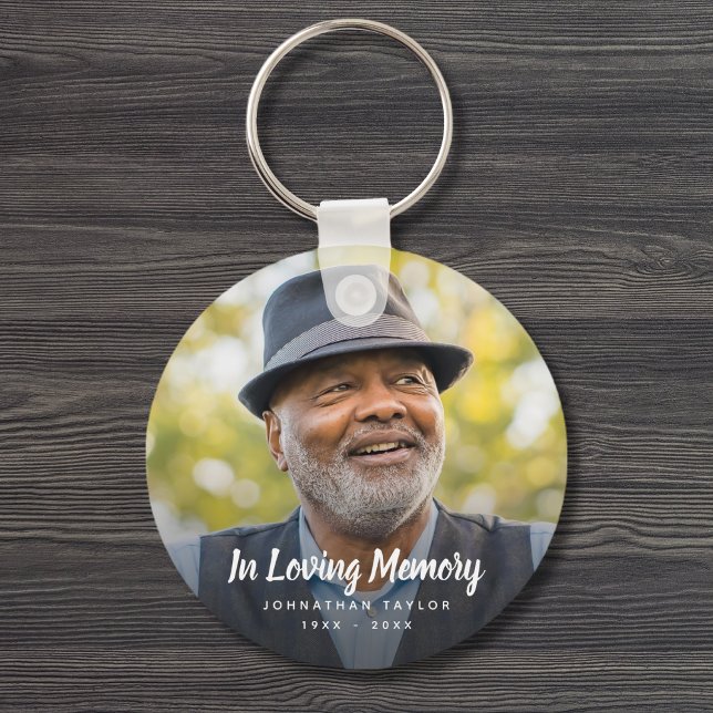 Beerdigung Personalisierter Gedenkfeier für kunden Schlüsselanhänger (Custom Photo Memorial Keychain)