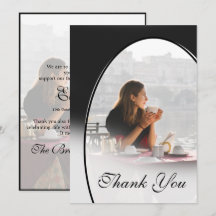 Beerdigung Persönliches Foto Elegant Einfach Danke