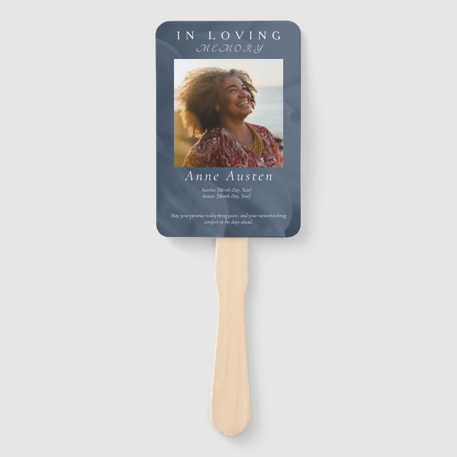 Beerdigung Programm Fan - Gedächtniswahre Fächer (Vorderseite)