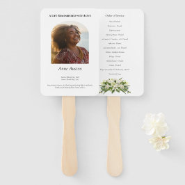 Beerdigung Programm Fan Spirituell & tröstend Fächer