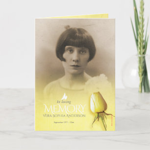 Beerdigung Programmreihenfolge der gelben Rose Programm