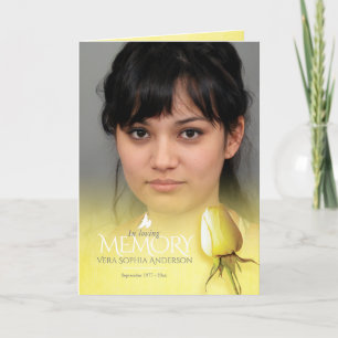 Beerdigung Programmreihenfolge der gelben Rose Programm