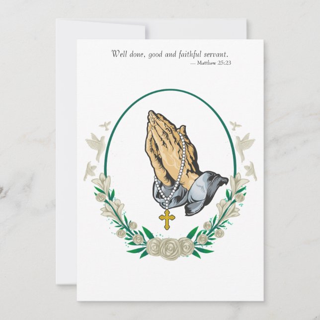 Beerdigung Save The Date (Vorderseite)