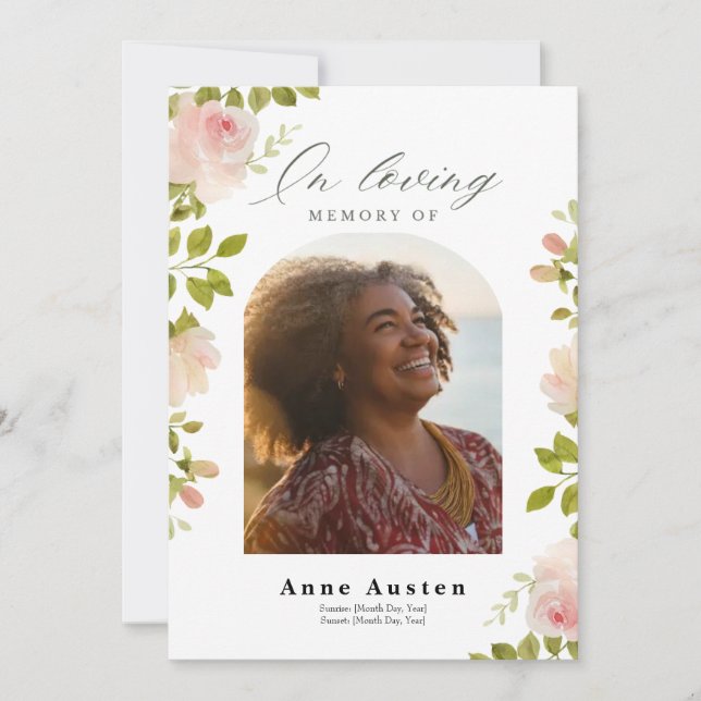 Beerdigung Save The Date (Vorderseite)