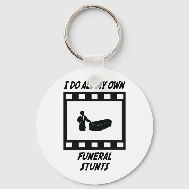 Beerdigung Stunts Schlüsselanhänger (Vorderseite)