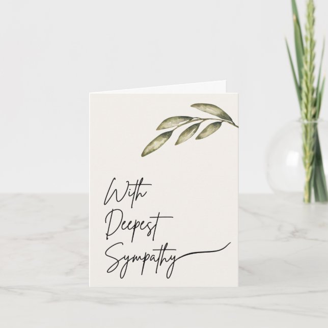 Beerdigung Sympathy Card Einladung (Vorderseite)