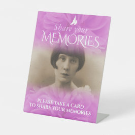 Beerdigung teilen Ihre Erinnerungen unterzeichnen  Sockelschild