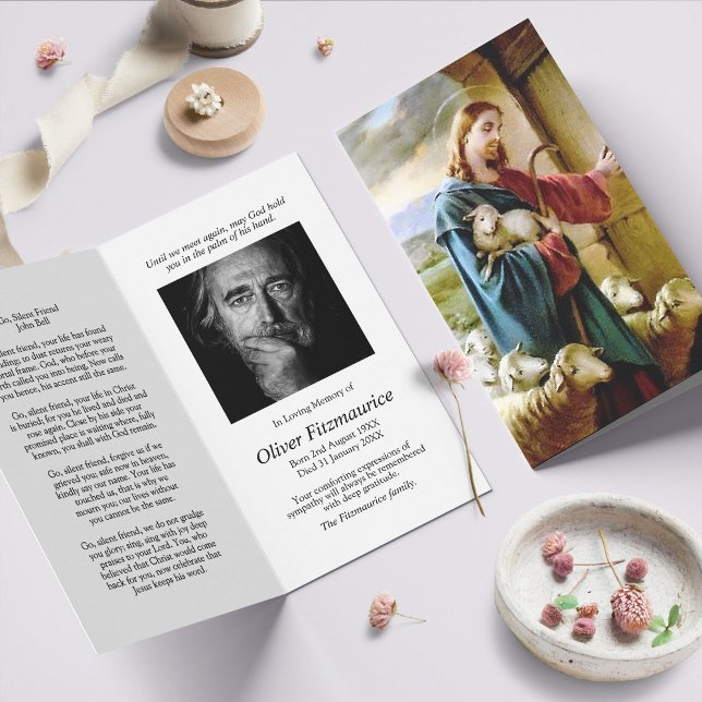 Beerdigung Verlust Jesus Gedenkgebet Sympathiekart (catholic, religious, celebration of life, in loving memory of, prayer cards for bereavement)