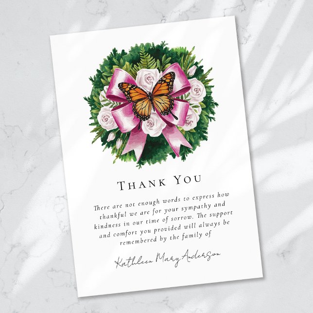 Beerdigung von Beileid-Beerdigung über Wasserfarbe Dankeskarte (Von Creator hochgeladen)