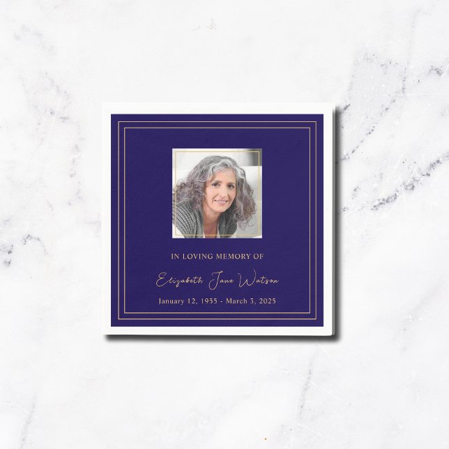 Beerdigung von Empfang in der Liebe Gedächtnisnach Serviette (Von Creator hochgeladen)