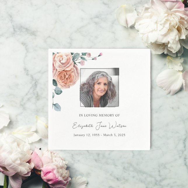 Beerdigung von Empfang in der Rose des Liebespeich Serviette (Von Creator hochgeladen)