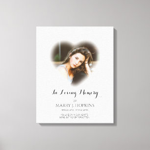 Beerdigung von Fotos in der Liebe zum Gedächtnis Leinwanddruck