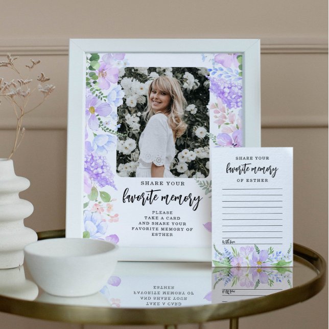 Beerdigung von Lila, weichen Petalen ein Memory Si Hinweiskarte (Von Creator hochgeladen)