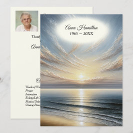 Beerdigung von Ocean Sunrise Einladung