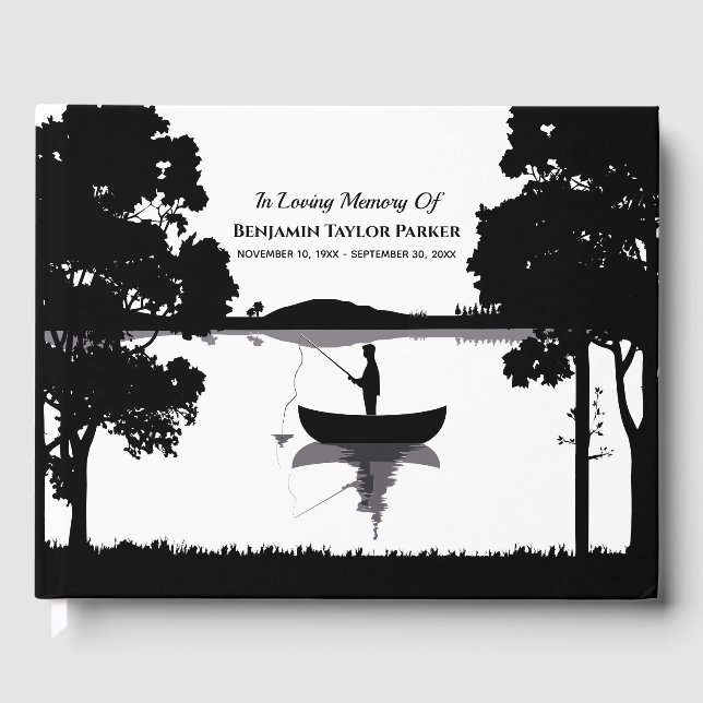 Beerdigung von Schwarz und Weiß für ewig Gästebuch (Vorderseite)