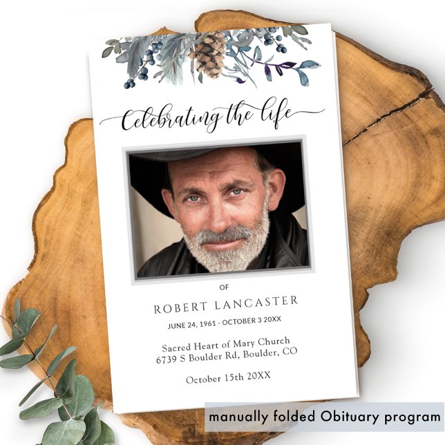 Beerdigungsauftrag, elegantes Gedenkprogramm (Von Creator hochgeladen)