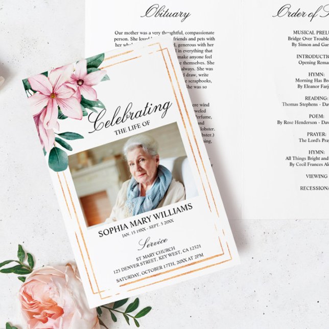 Beerdigungsauftrag Magnolia-Gedenkprogramm (Von Creator hochgeladen)