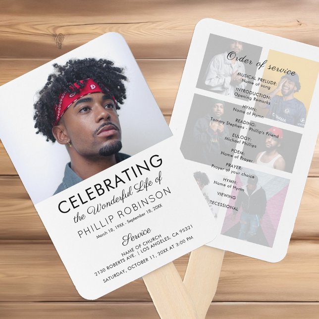 Beerdigungsauftrag | Memorial Programme Hand F Fächer (Von Creator hochgeladen)