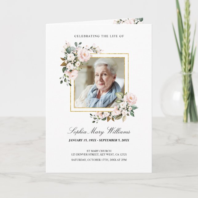 Beerdigungsauftrag | Programm zur Gedenkstätte (Vorderseite)