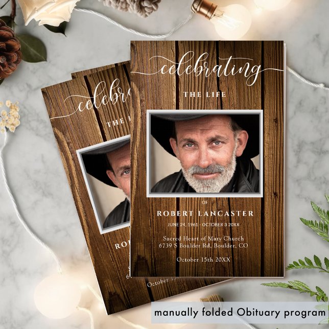 Beerdigungsauftrag, Rustikales Gedenkprogramm (Von Creator hochgeladen)