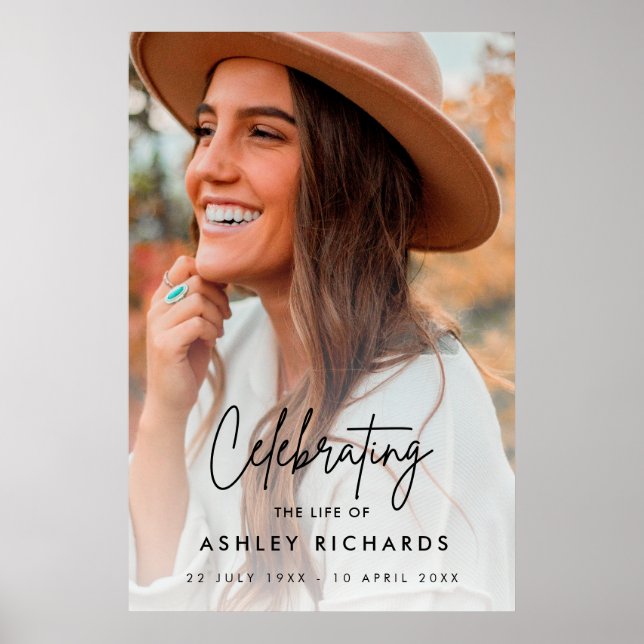 Beerdigungsauftrag zur Feier der Lebensschäume Poster (Vorne)