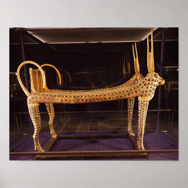 Beerdigungsbett in Form der heiligen Kuh Poster (Vorne)