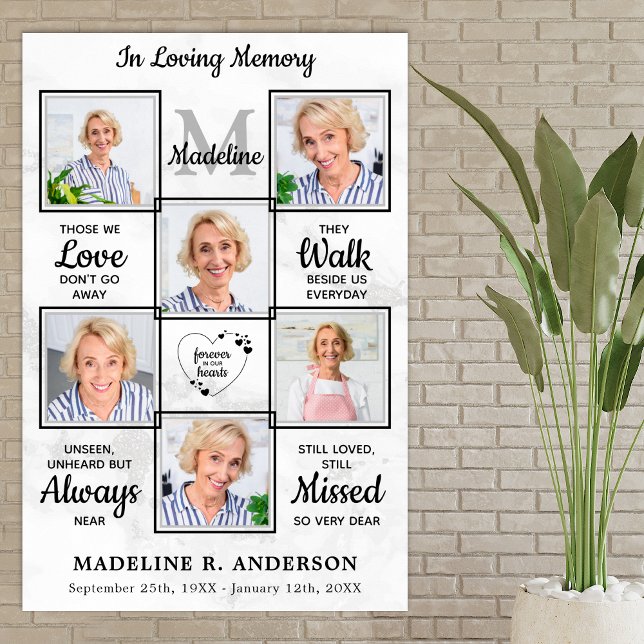 Beerdigungsdenkmal 6 FotoCollage in Love Memory Poster (Von Creator hochgeladen)